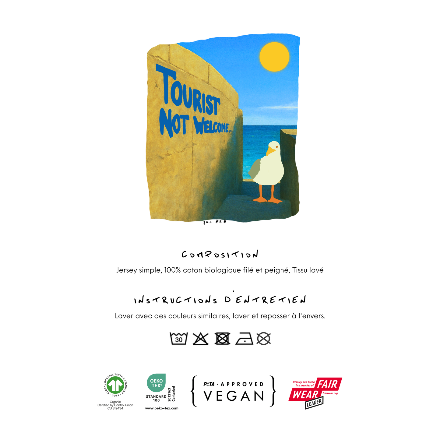 T-Shirt "No Tourist Zone."