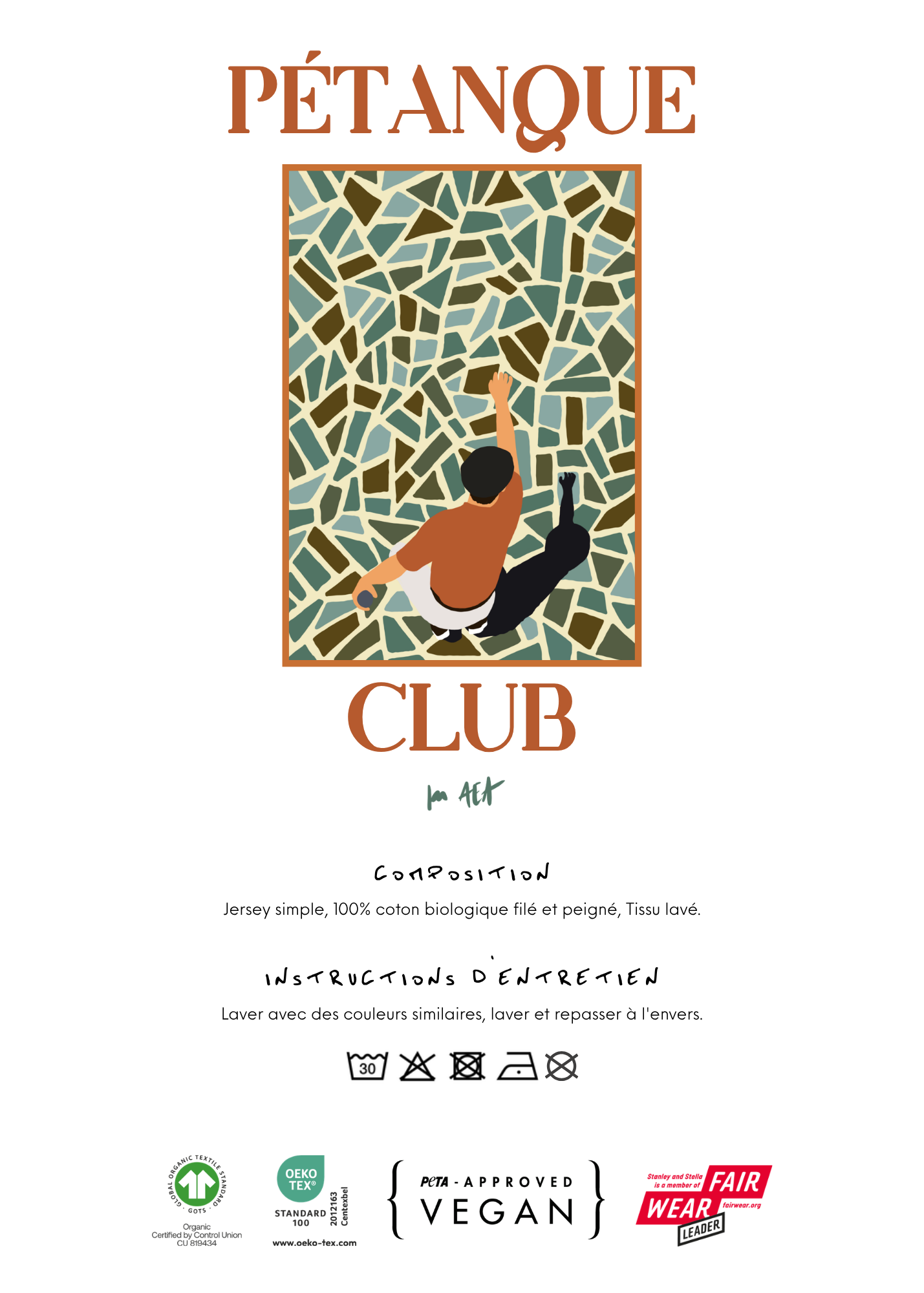 T-Shirt "Pétanque Club.”