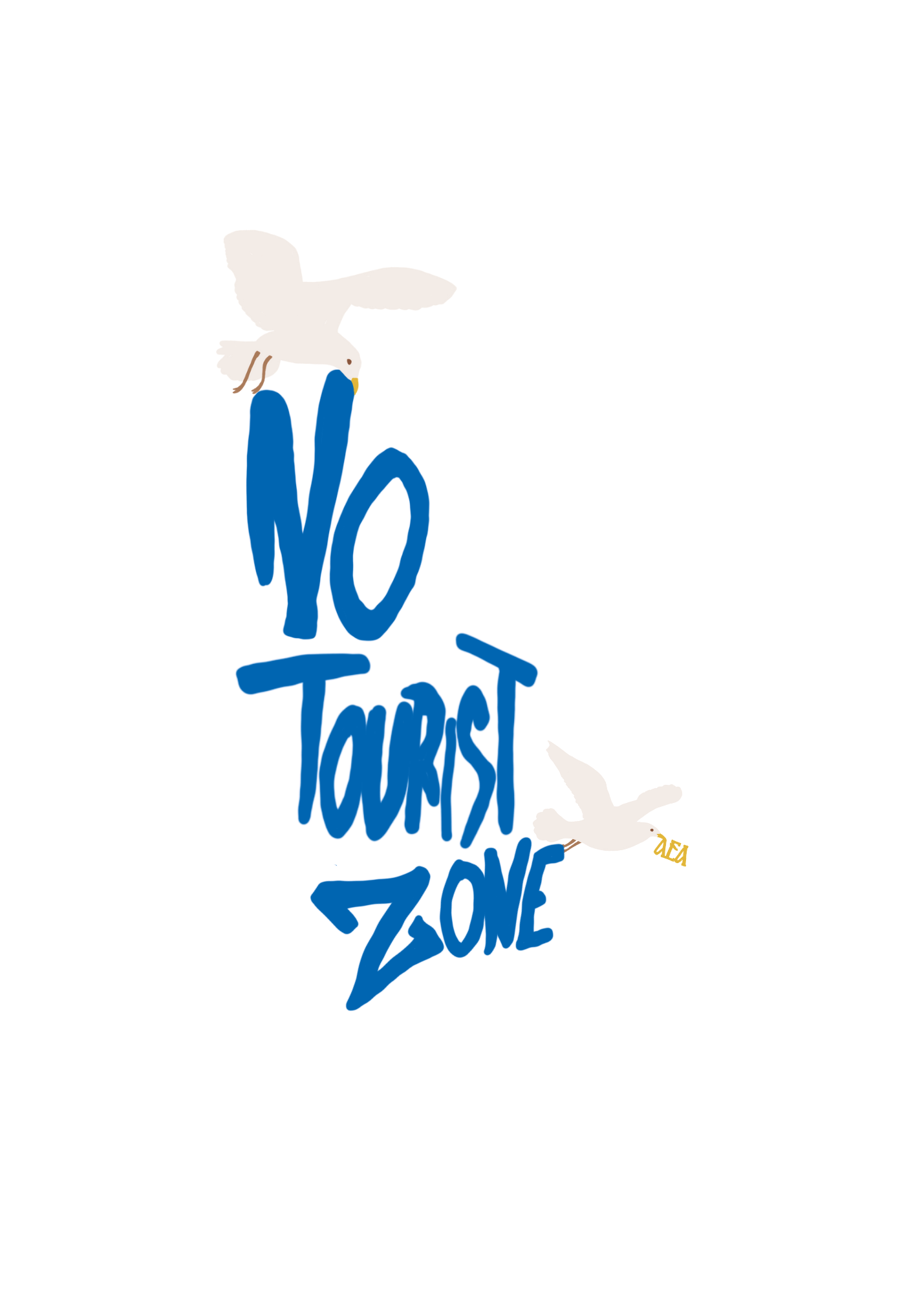 T-Shirt "No Tourist Zone."