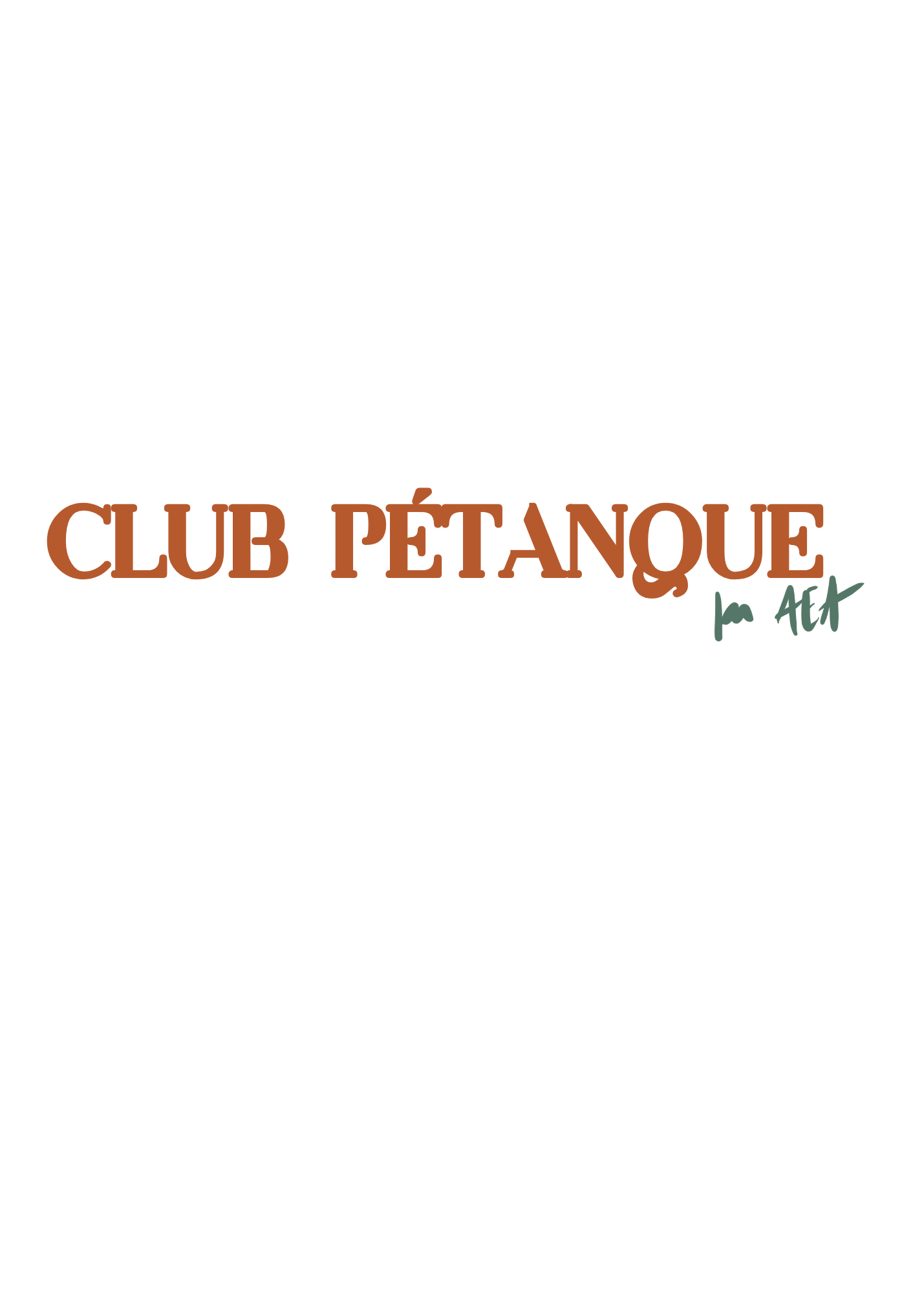 T-Shirt "Pétanque Club.”