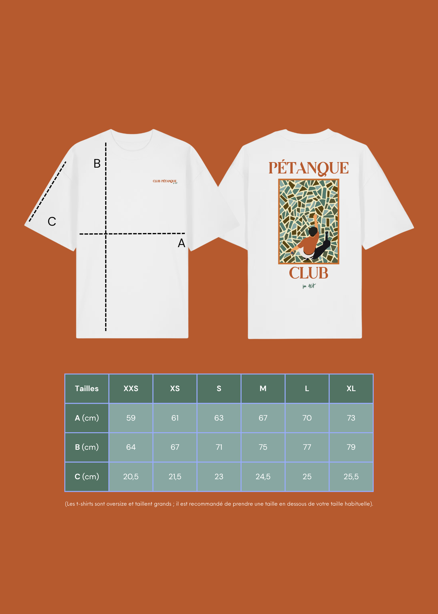 T-Shirt "Pétanque Club.”