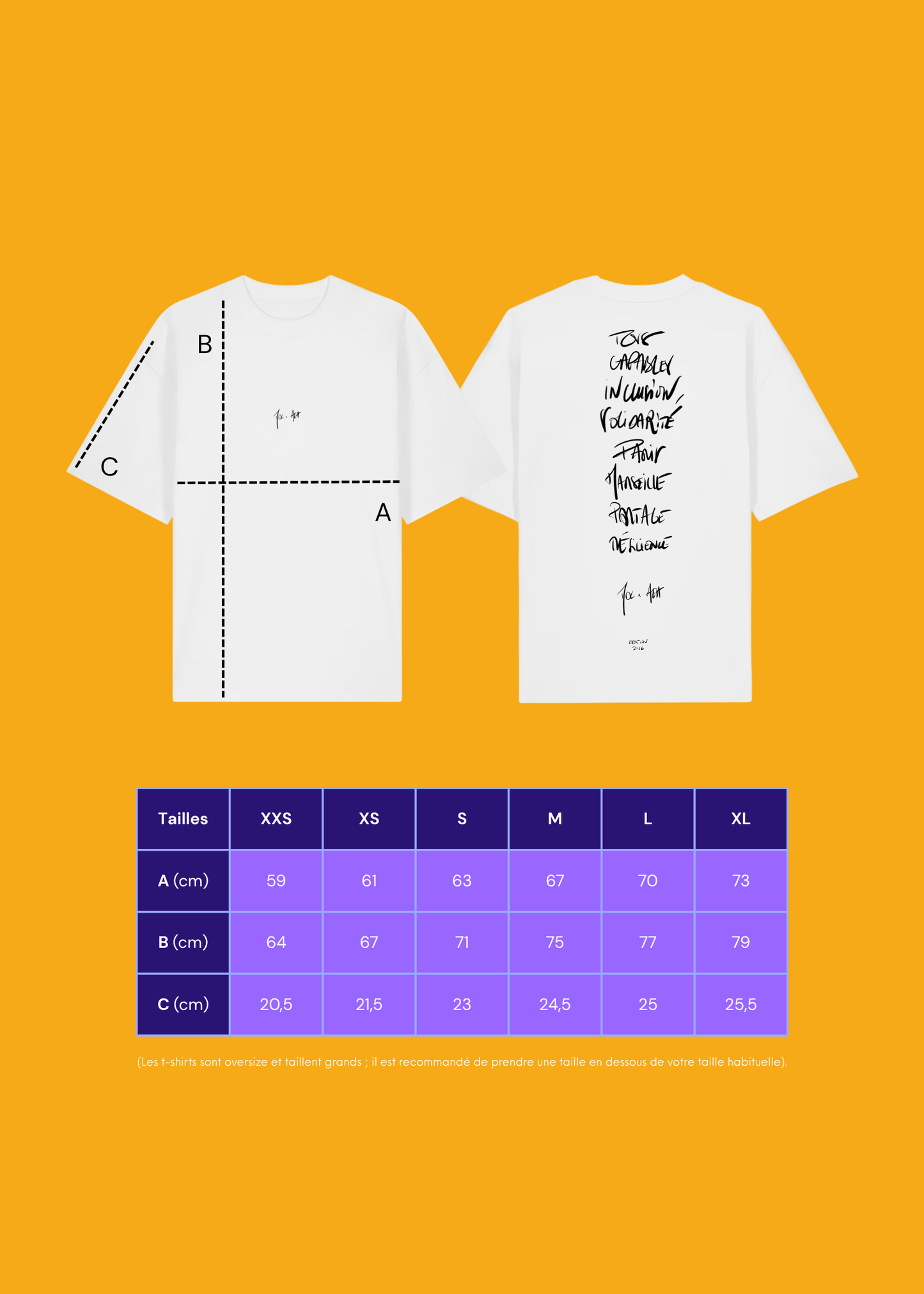 T-Shirt MDC x AEA "TOUS CAPABLES”