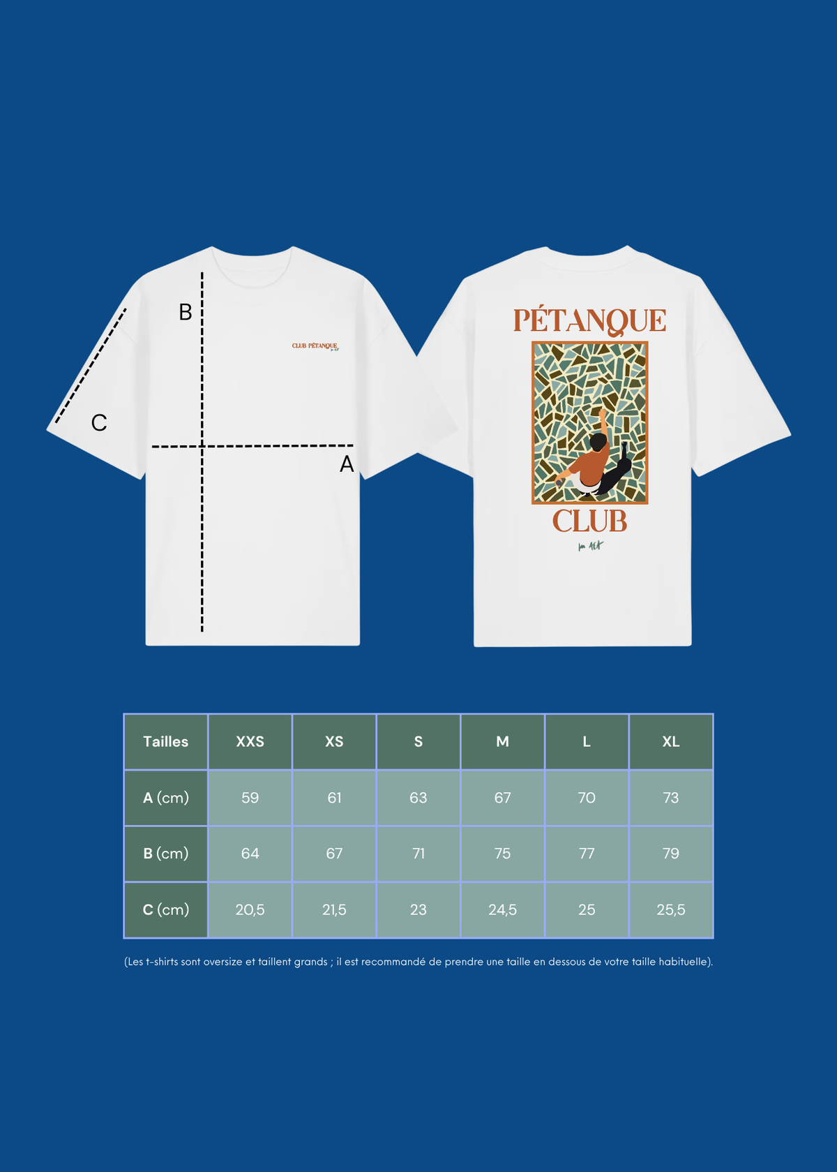T-Shirt "Pétanque Club.”